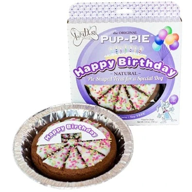 The Lazy Dog Happy Birthday Pie Shaped Treat for a Special Dog