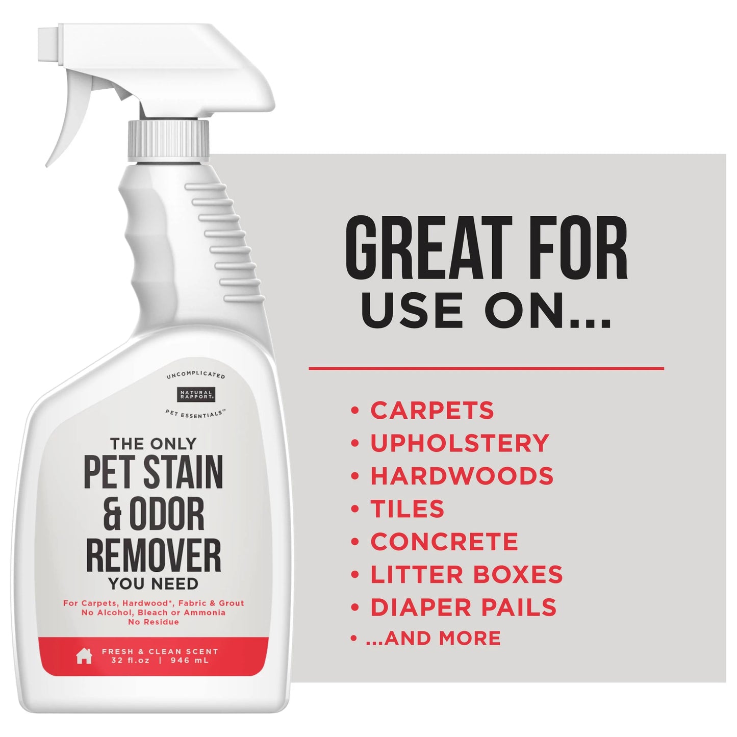 Natural Rapport The Only Pet Stain & Odor Remover You Need