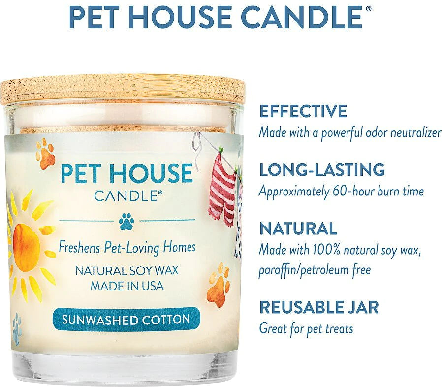 Pet House Candle Sunwashed Cotton