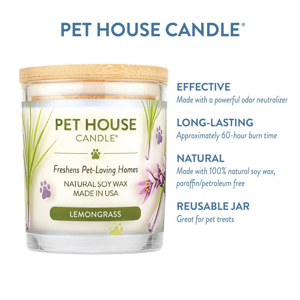 Pet House Candle Lemongrass