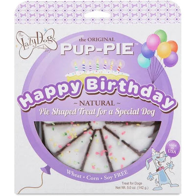 The Lazy Dog Happy Birthday Pie Shaped Treat for a Special Dog