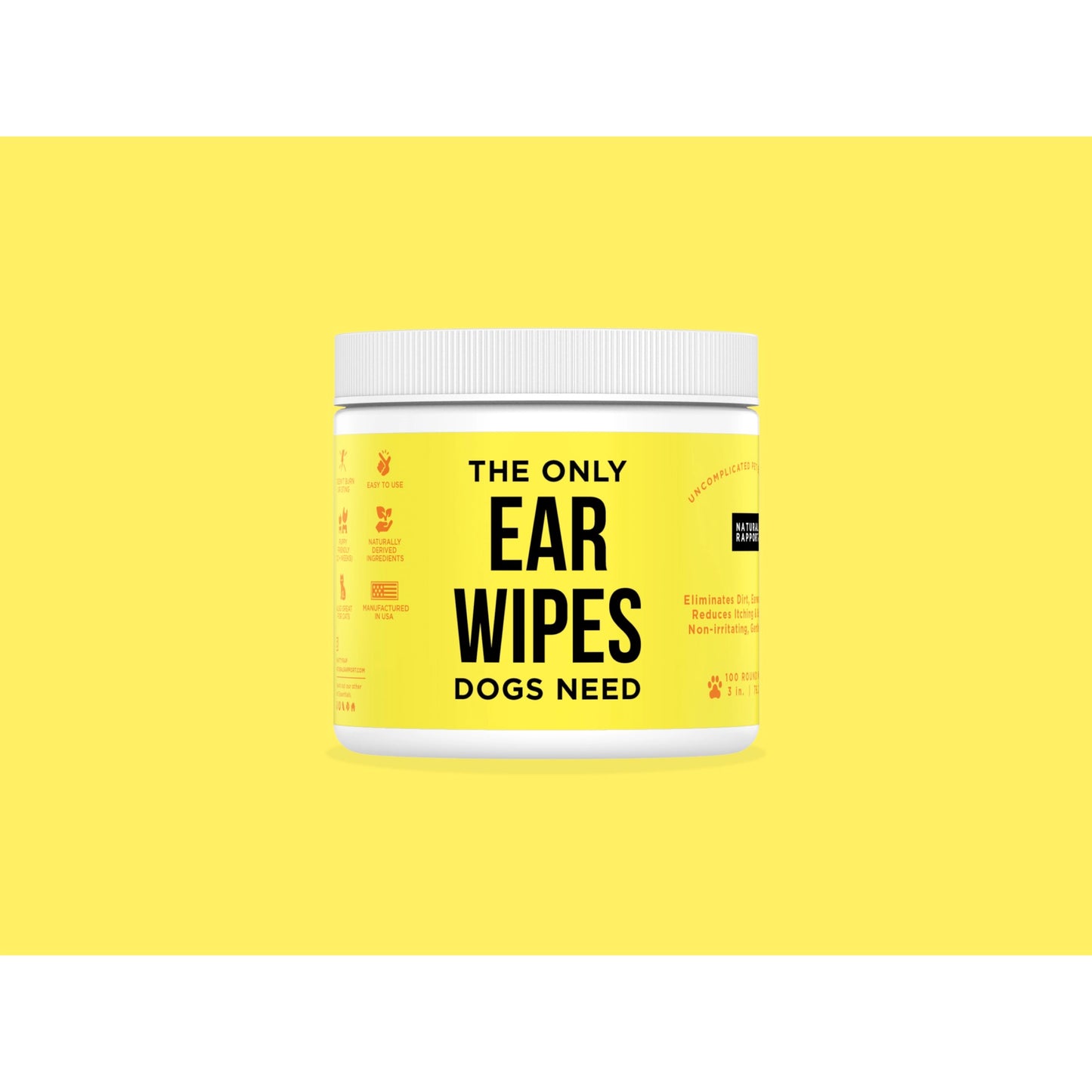 Natural Rapport The Only Ear Wipes Dogs Need