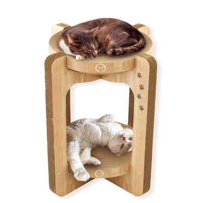 Necoichi Cozy Cat Scratcher Tower