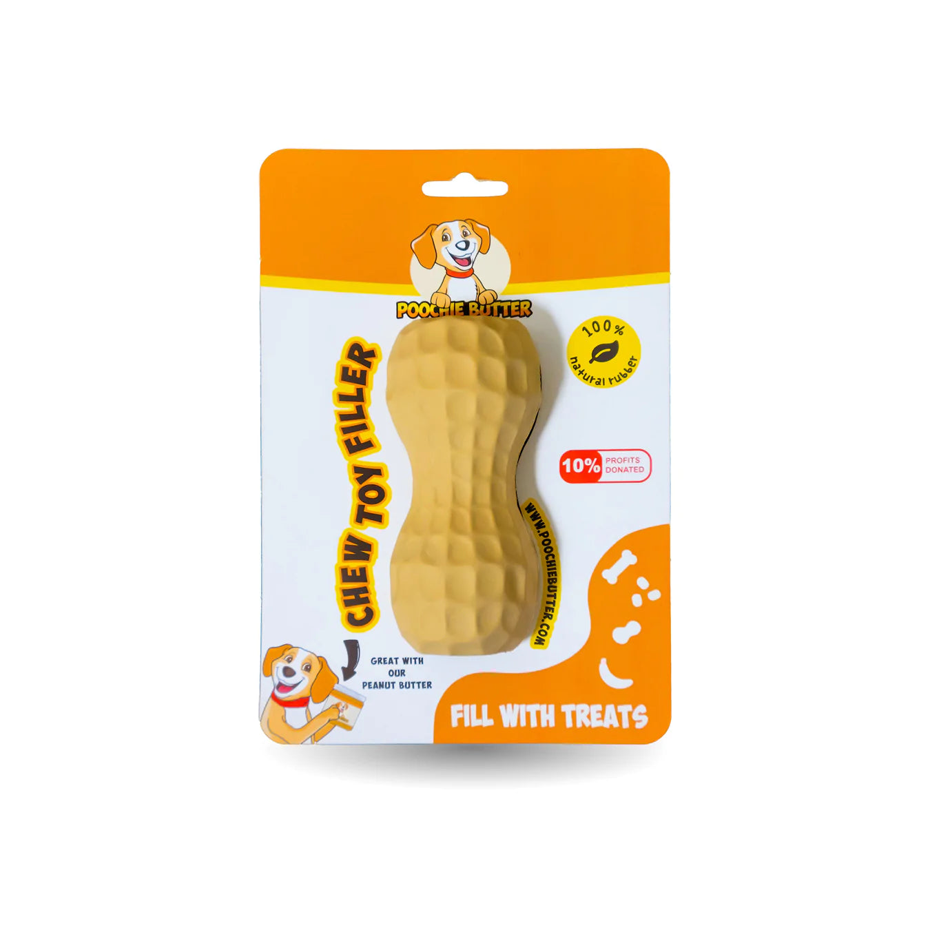 Dilly's Poochie Butter Chew Toy Filler for Pets (Medium)