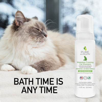 Pure And Natural Pet Waterless Foaming Cat Shampoo