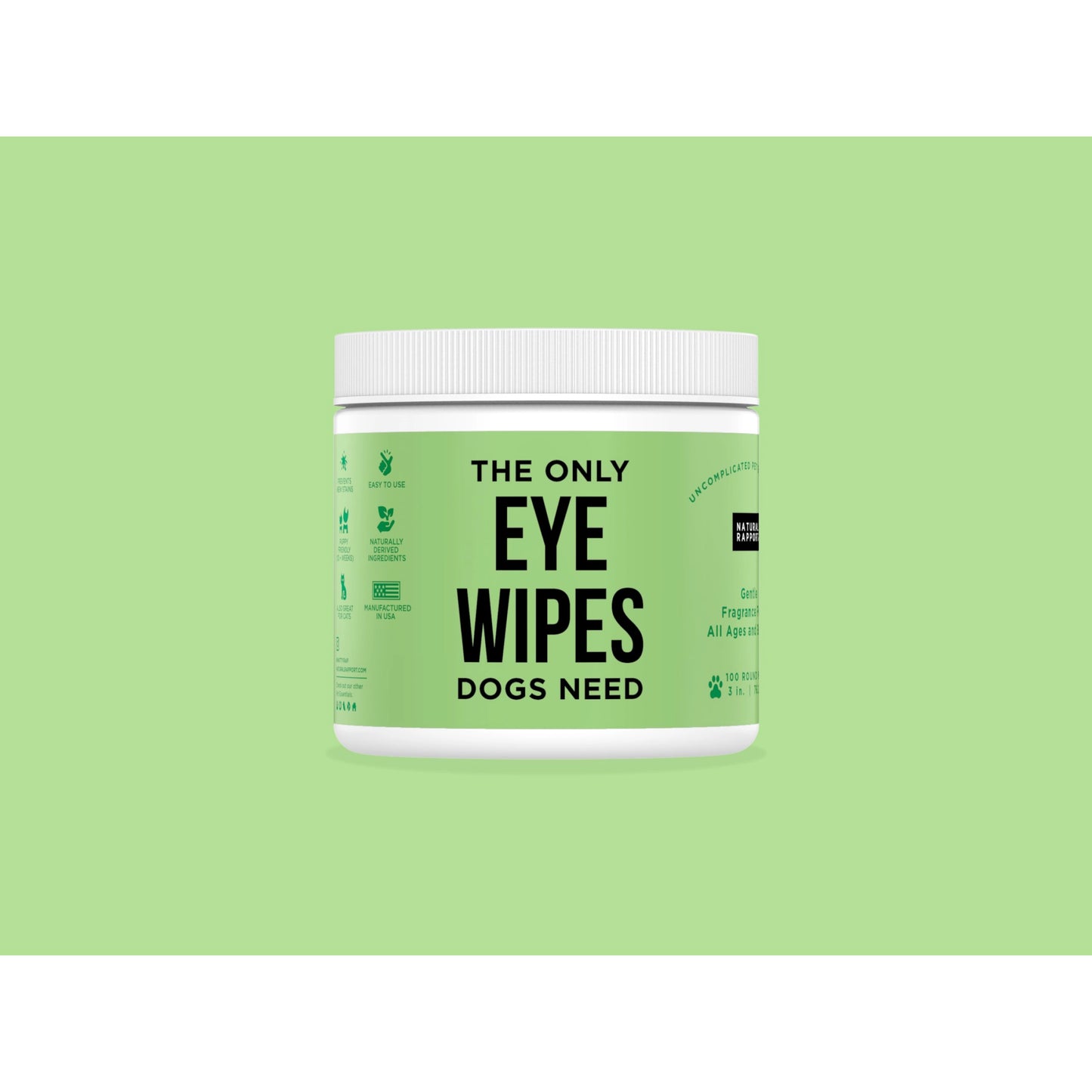 Natural Rapport The Only Eye Wipes Dogs Need